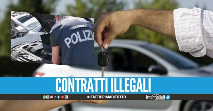Noleggio d'auto illegale, concessionaria sequestrata a Casal di Principe
