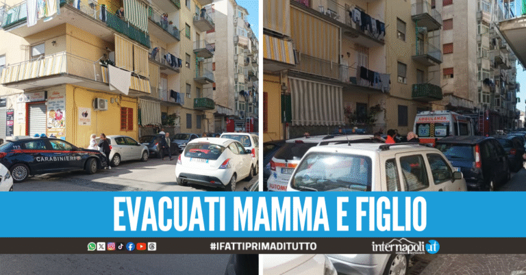 Paura a Giugliano, fiamme in un appartamento del centro storico