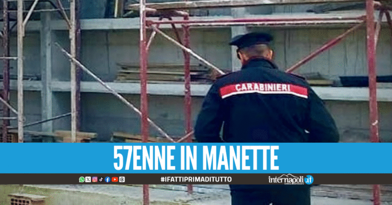 Monte di Procida, riprende i lavori abusivi nel cantiere sequestrato e aggredisce i carabinieri