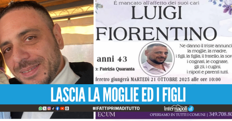 Qualiano e Villaricca in lacrime per Luigi Fiorentino, strappato alla vita dal male del secolo