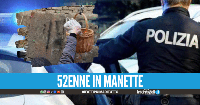 Truffa del finto corriere a Napoli, beccato mentre si fa calare i soldi dal paniere