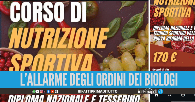 Truffa sui corsi a pagamento in materia di nutrizione sportiva