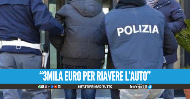 Cavallo di ritorno a Nola ma all'appuntamento trova i poliziotti: 50enne in manette