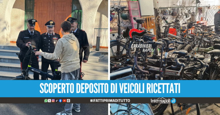 "Mi hanno rubato la bici", scoperto deposito abusivo nel Napoletano: 3 denunce