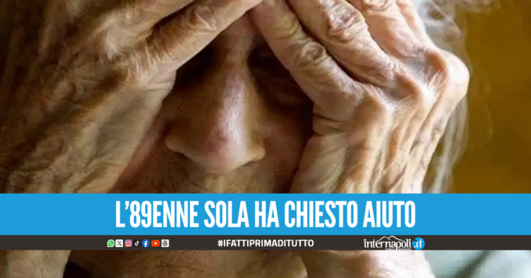 Anziana abbandonata e senza cibo da giorni, salvata dagli agenti ad Afragola
