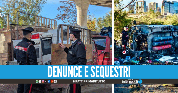 Blitz nel campo rom di Poggioreale: rinvenuti 400 kg di rame, salvati due pitbull incatenati