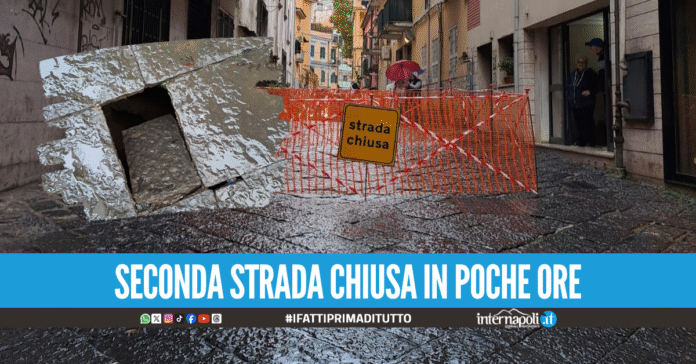 Cede la strada al Vomero, chiusa al traffico Via Cifariello