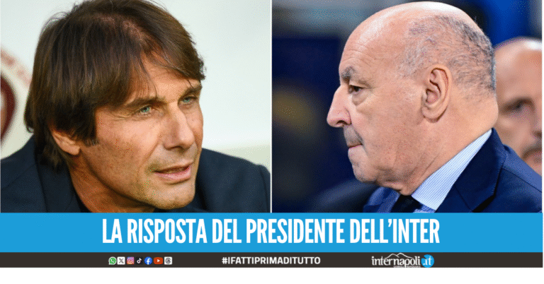 Polemica arbitri, Marotta risponde a Conte: “Può dire ciò che vuole”
