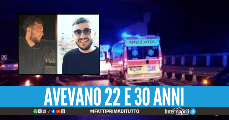 Tragico schianto in auto sull'A2, Enrico e Gabriele muoiono nell'impatto