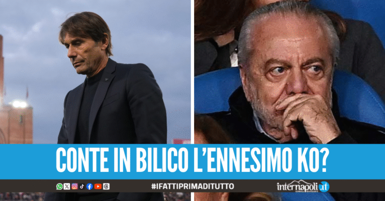 Conte apre la crisi Napoli dopo Bologna, presto incontro con De Laurentiis sul futuro