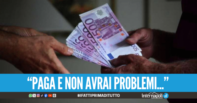 Chiedeva il pizzo per "gli amici di Castellammare", preso l'estorsore