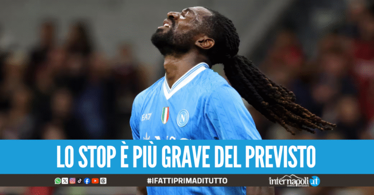 Doccia gelida in casa Napoli, c'è lesione alla coscia sinistra per Anguissa