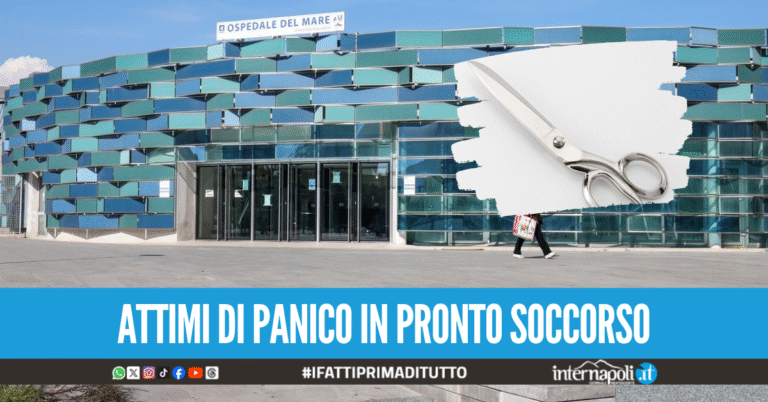 "Mi devi visitare subito", paziente minaccia medico con le forbici all'ospedale del Mare