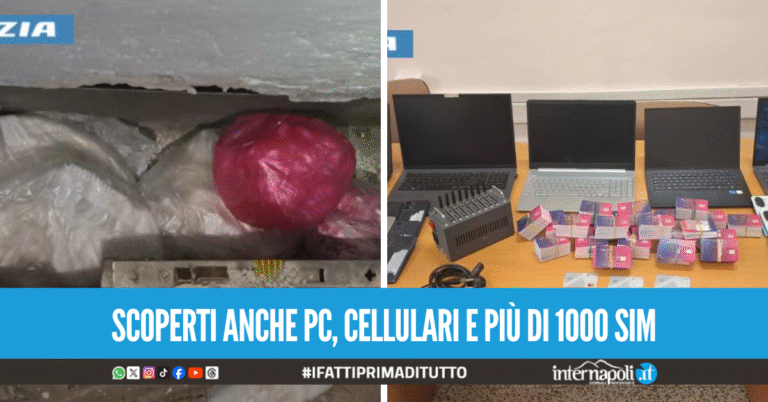 Oltre 1 kg di cocaina nascosta nel battiscopa, denunciato 56enne a Scampia