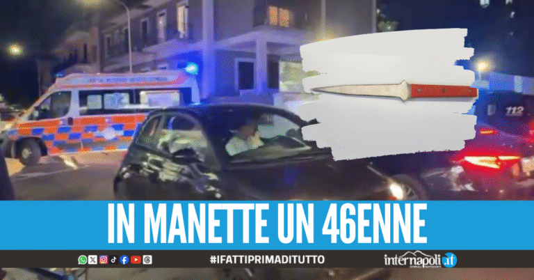 Lite in strada degenerata a Giugliano, la vittima colpita al petto con una lama di diamante