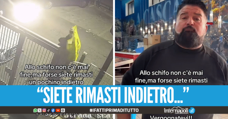 Sventato furto nella pescheria di Peppe Di Napoli, ladro beccato dalle telecamere di ultima generazione