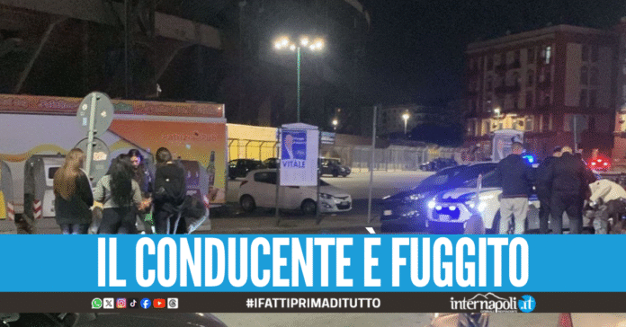Ancora un incidente a Fuorigrotta, ragazza travolta dall'auto in corsa fuori al Maradona
