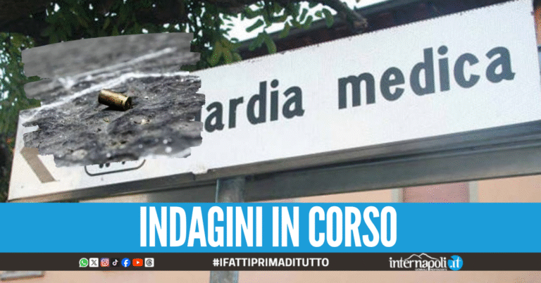 Spari nella sede della guardia medica ad Acerra, esplosi diversi colpi