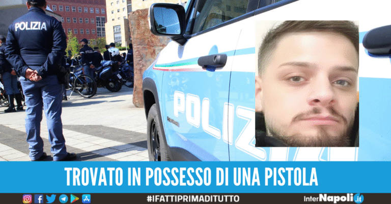 Agnano, giovane armato vicino a un locale: arrestato “Tonino 38”