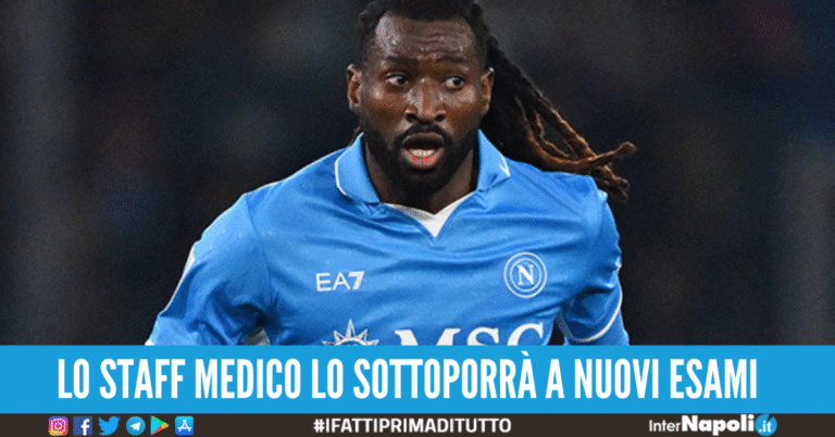 Infortunio Anguissa, arrivano brutte notizie per i tifosi del Napoli