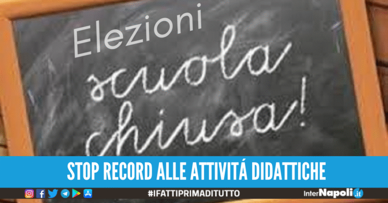 Elezioni regionali, a Napoli molte scuole chiuse per una settimana
