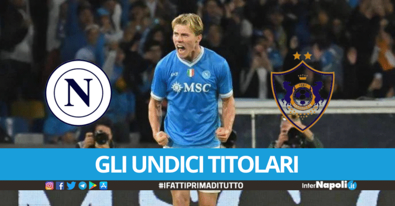 Formazioni ufficiali Napoli-Qarabag.