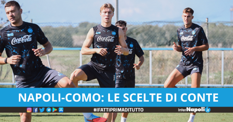 Napoli-Como: Hojlund c’è, in difesa torna un titolarissimo