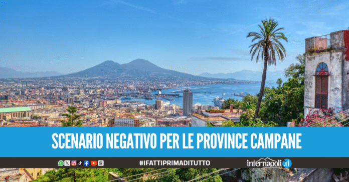 Qualità della vita 2025, Campania in fondo alla classifica: Napoli ultima per 