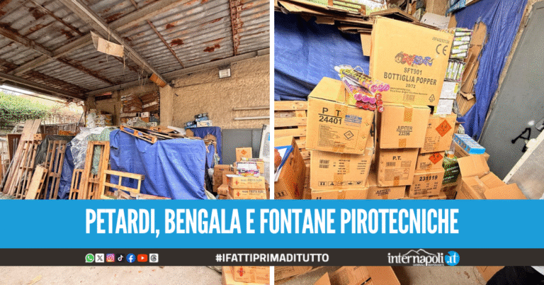 Oltre 100 kg di esplosivo nel deposito abusivo, scatta il sequestro a Poggioreale