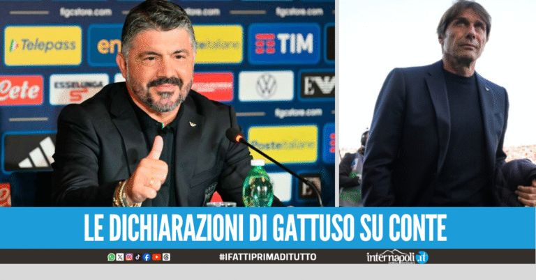 Gattuso rassicura i tifosi sulla crisi del Napoli: “Conte saprà uscirne”