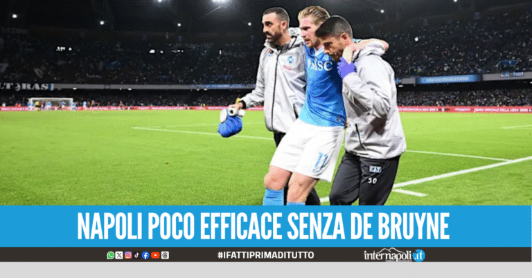 Crisi del Napoli di Conte, quanto pesa l’assenza di De Bruyne