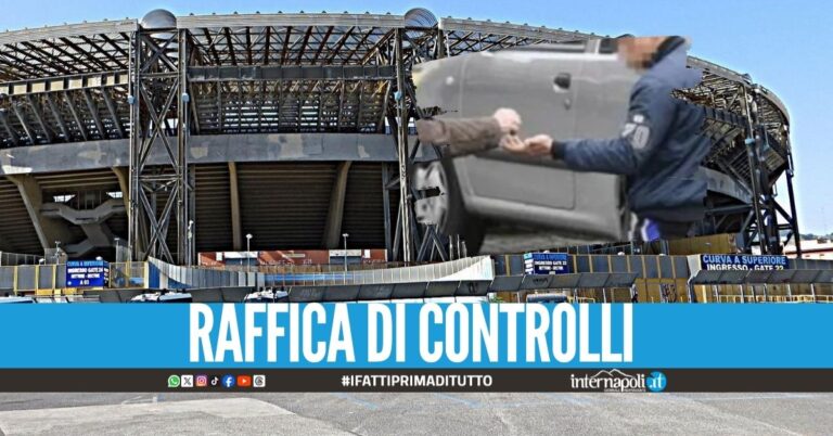 Ancora parcheggiatori abusivi fuori lo stadio Maradona, 5 denunciati