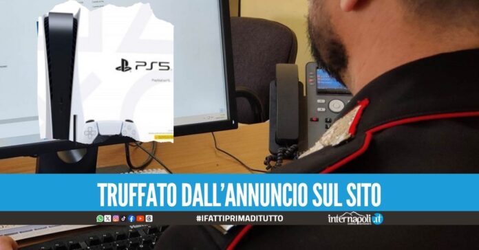 Voleva pagare 230 euro per la Playstation 5, truffato nel Casertano