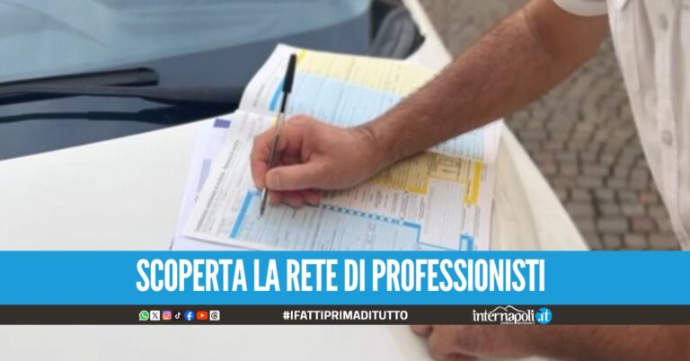 Truffe alle assicurazioni da 200mila euro, 17 indagati tra Campania e Lazio
