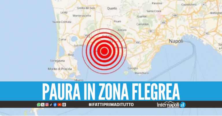 Trema ancora la terra ai Campi Flegrei, nuova scossa di magnitudo 2.6