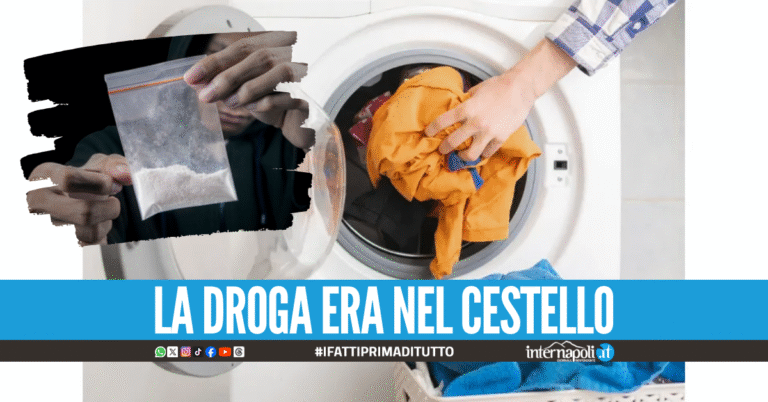 Dosi di cocaina nascoste in lavatrice, 19enne in manette nel Napoletano