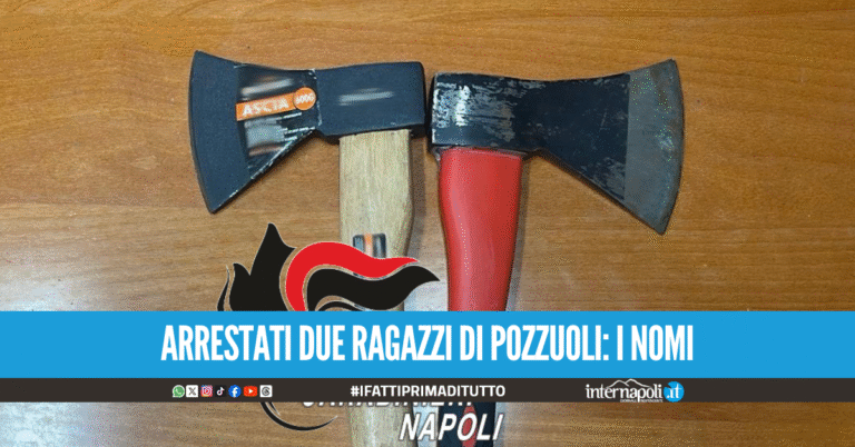 Droga, contanti e due asce nel cofano, denunciati due giovani di Giugliano