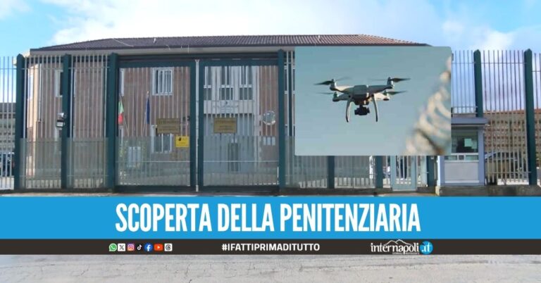 Drone in volo sul carcere di Avellino, sequestrati 750 grammi di droga