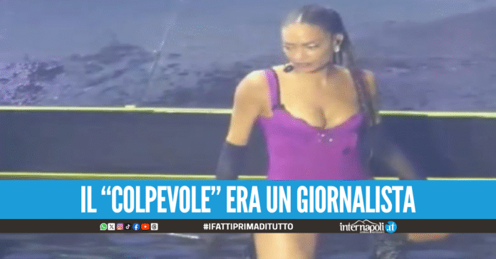 Elodie fa volare il telefono di un fan al concerto, ma era un giornalista accreditato
