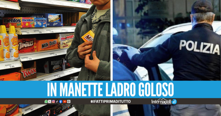 Evade dai domiciliari per rubare dolci dal supermercato, arrestato al Vomero