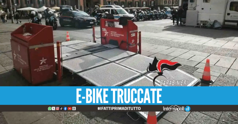 Maxi controlli sulle bici elettriche a Napoli, sequestrati 29 mezzi