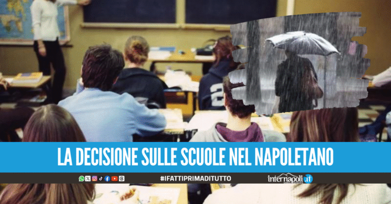 Nuova allerta meteo, la decisione sulla scuole a Napoli per giovedì 26 novembre
