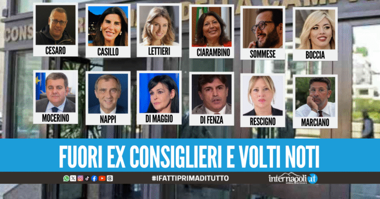 Nuovo Consiglio Regionale, tanti grandi esclusi flop Di Fenza, Boccia e Di Maggio