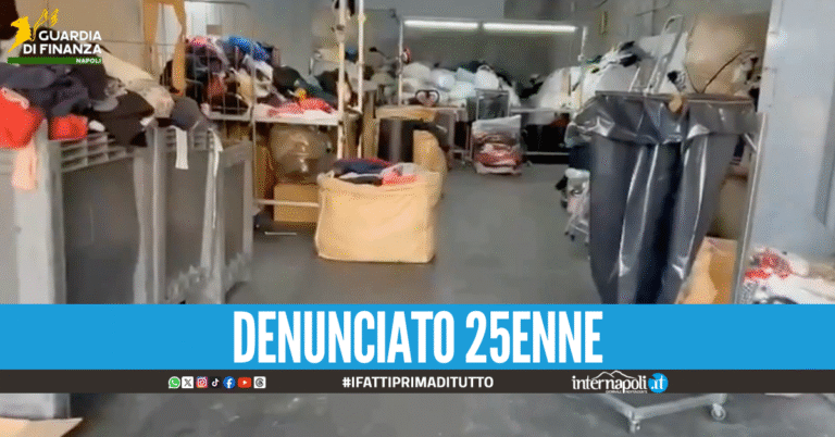 Opificio abusivo con 10 tonnellate di rifiuti tessili, maxi sequestro ad Ercolano