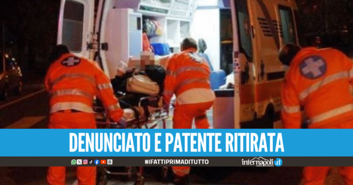Paura a Ercolano, ubriaco alla guida finisce in un dirupo durante il temporale