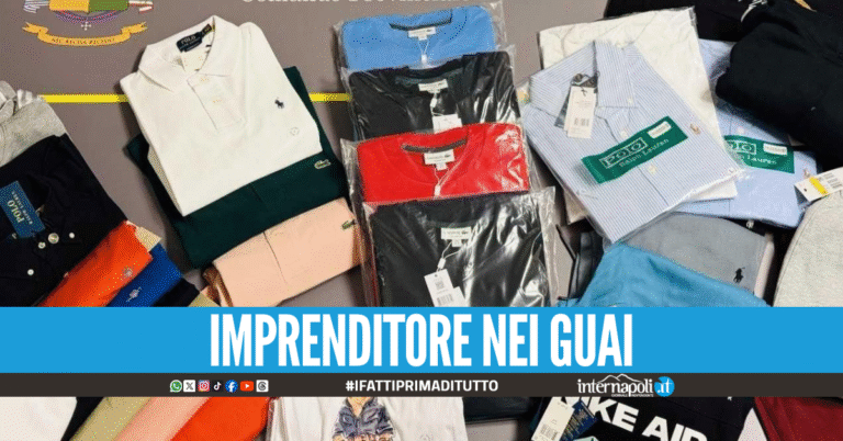 “Ralph Lauren”, “Nike” e Lacoste: maxi sequestro di 2mila capi pezzotti in Campania