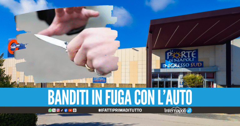 Reagisce alla rapina, accoltellato nel parcheggio del centro commerciale ad Afragola