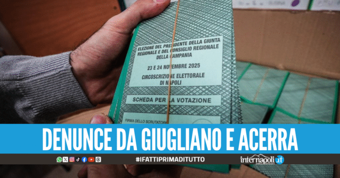 Veleno sulle elezioni regionali nel Napoletano, denunce su presunte anomalie e compravendite a Giugliano e Acerra
