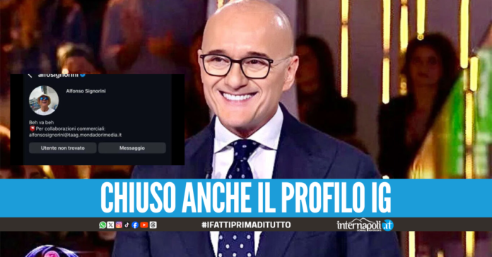 Alfonso Signorini si autosospende da Mediaset dopo le accuse di Corona