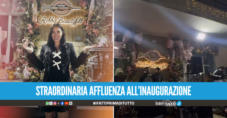Bagno di folla per l'inaugurazione a Villaricca di Rebby Beautyfill
